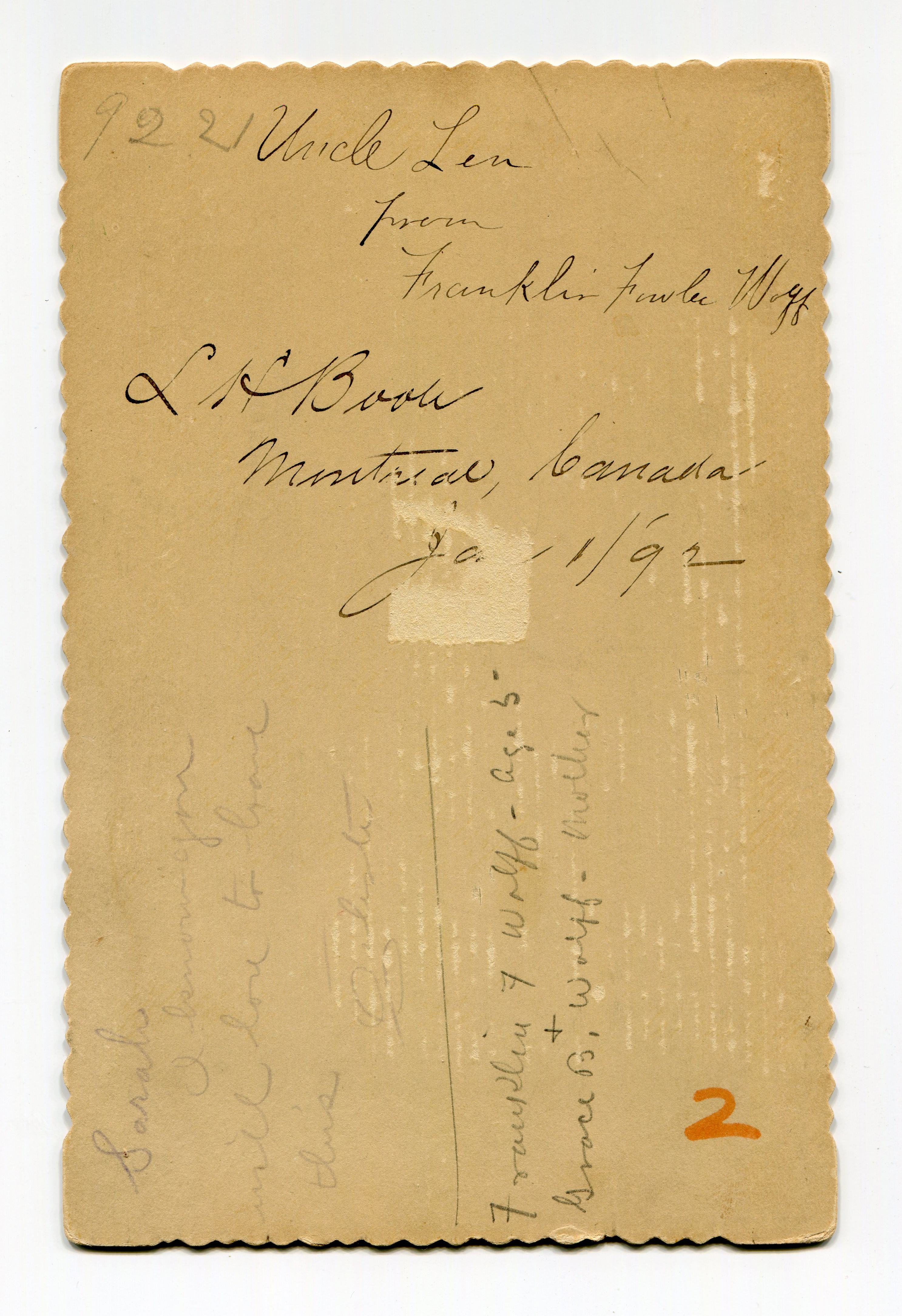 1892 Franklin & mother Grace (verso)