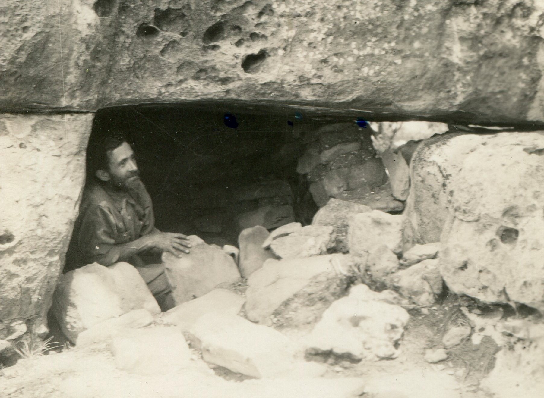 1927 Utah-Ariz Trip - Franklin in cave 1 (close-up)*