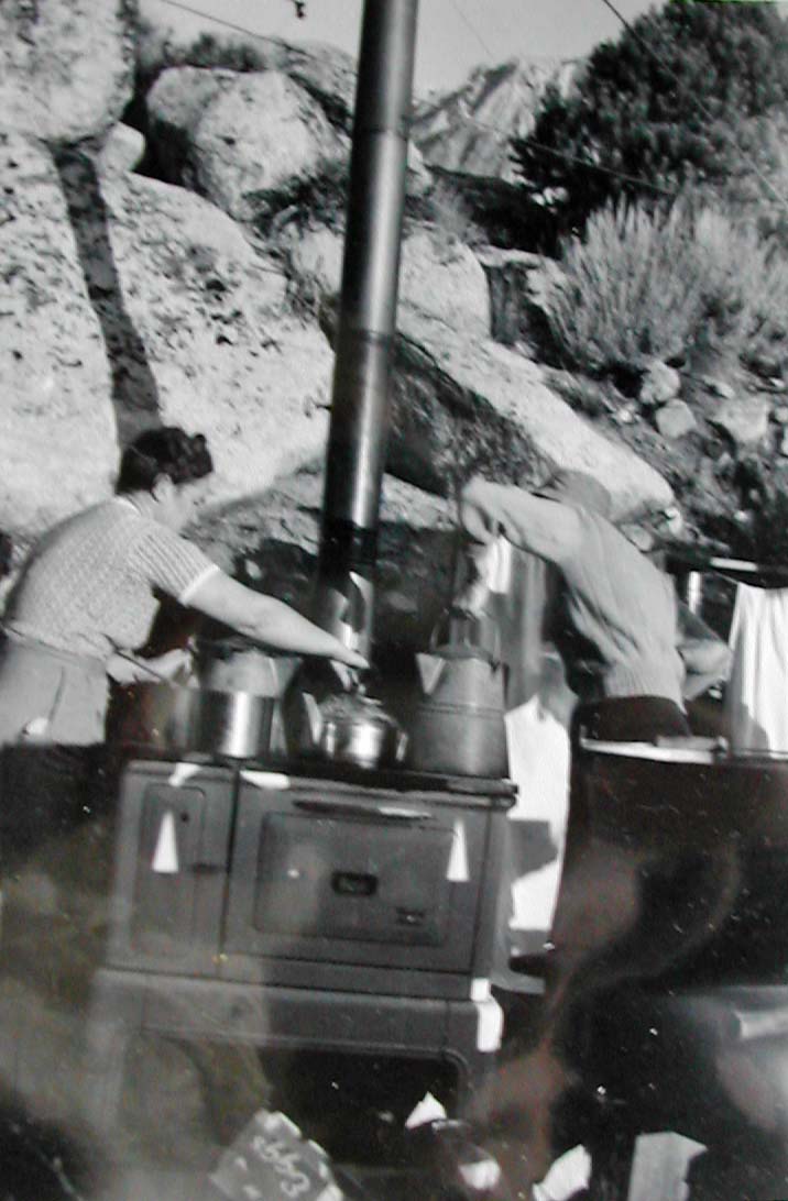 1940 Ashrama camp - stove*